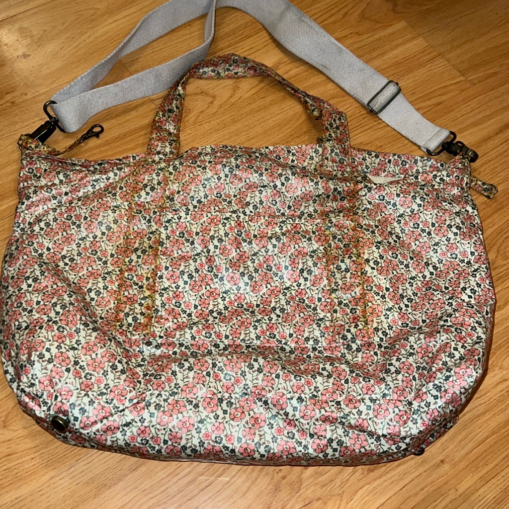 Bonpoint Diaper Bag In Liberty Of London Print, Matching Diaper Changing Pad